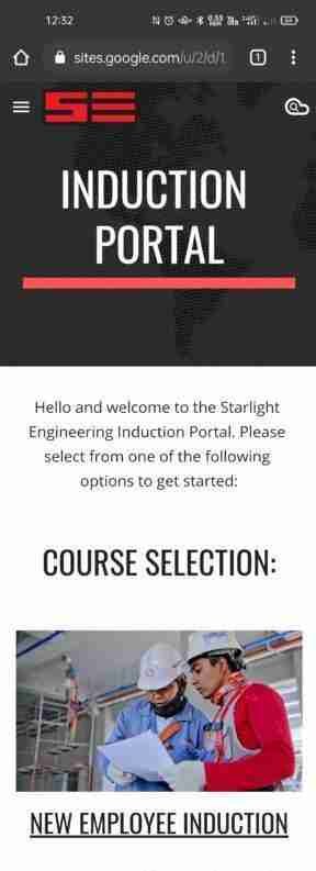 Mobile Online Induction Portal