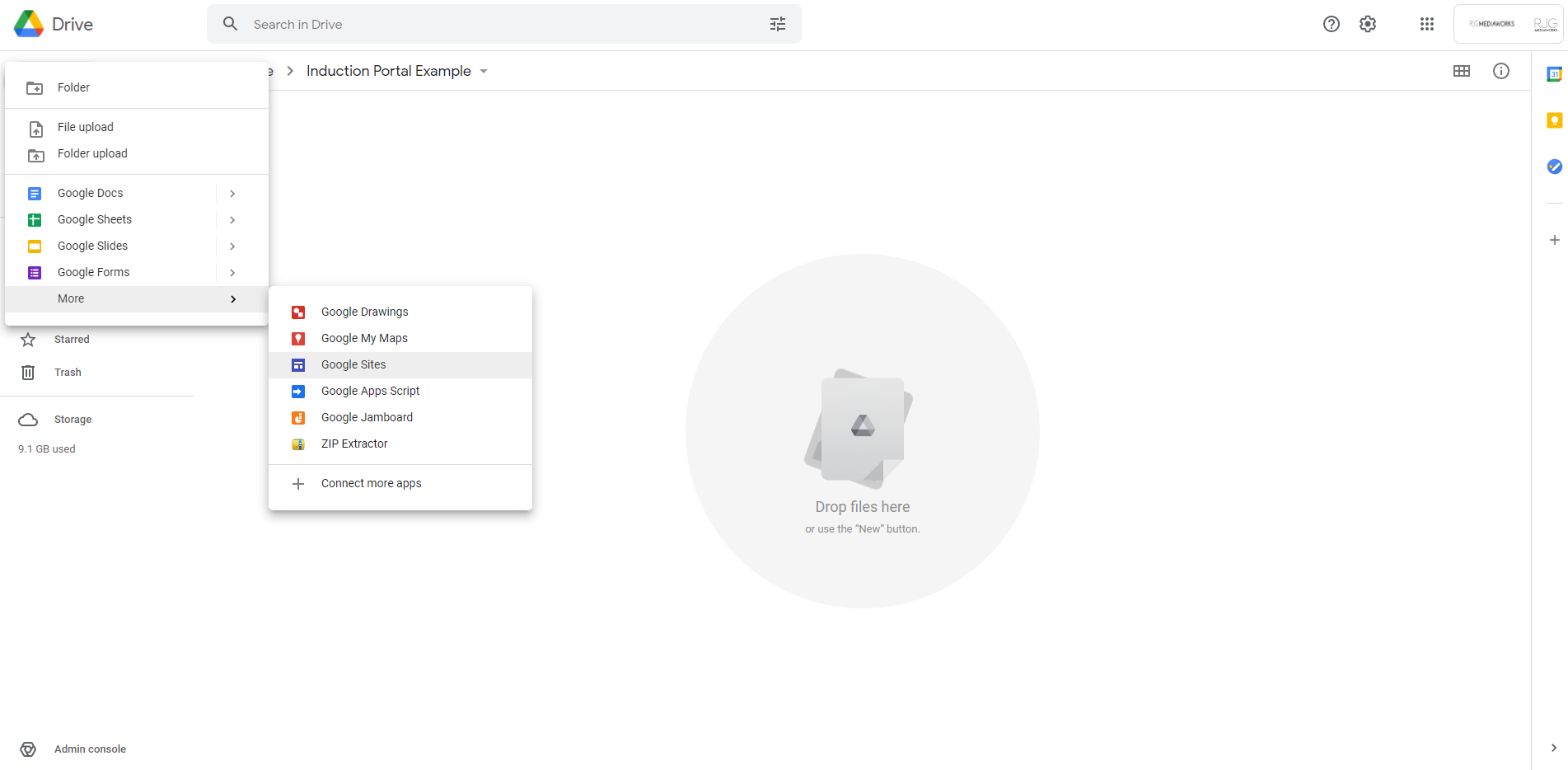 Start A New Google Site