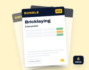 Bricklaying SWMS Bundle template cover