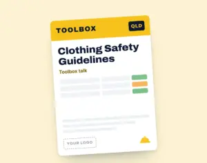 Clothing Safety Guidelines Toolbox Meeting Template template cover