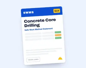 Concrete Core Drilling SWMS Template template cover
