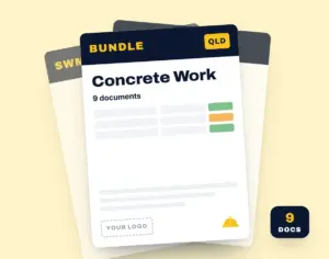 Concrete Work SWMS Bundle template cover