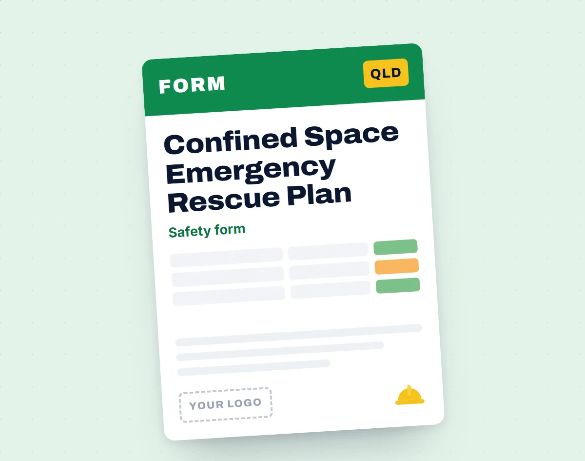 Confined Space Emergency Rescue Plan Template