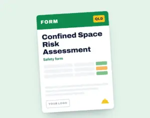 Confined Space Risk Assessment template cover