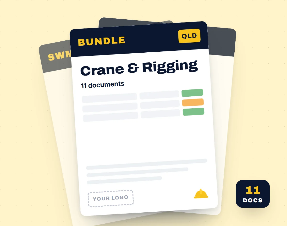 Crane & Rigging SWMS Bundle