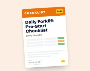 Daily Forklift Pre-Start Checklist Template template cover