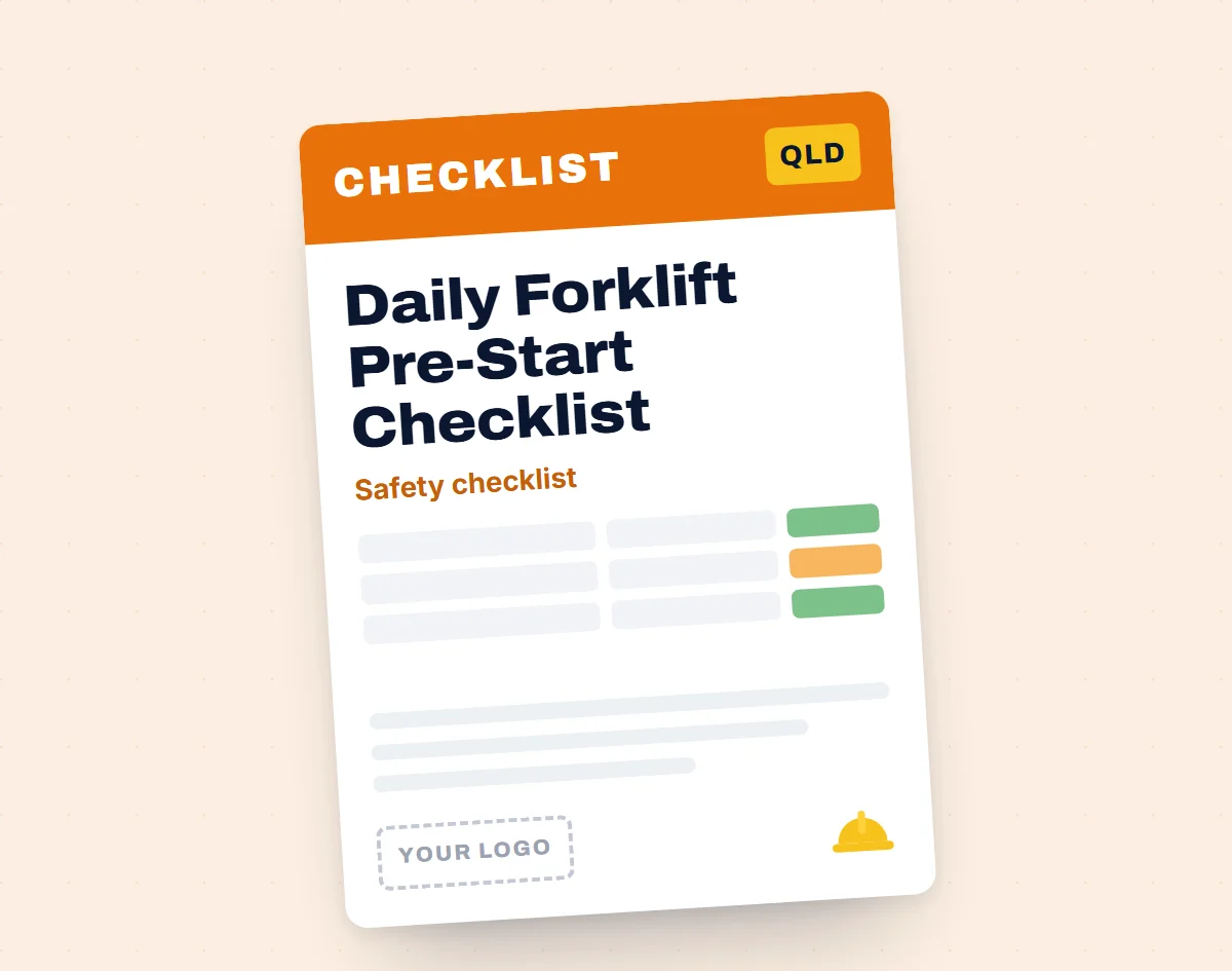 Daily Forklift Pre-Start Checklist Template