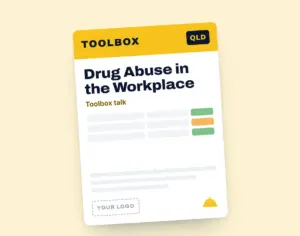 Drug Abuse in the Workplace Toolbox Meeting Template template cover