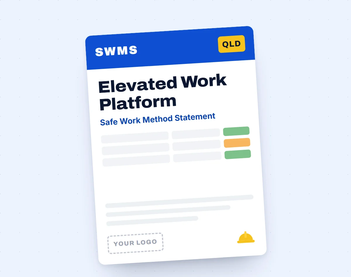 Elevated Work Platform SWMS