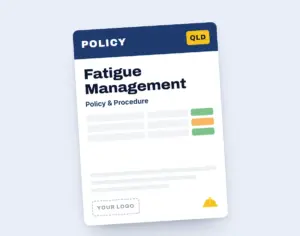Fatigue Management Policy & Procedure Template template cover
