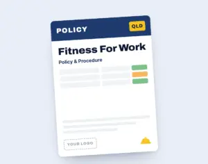 Fitness For Work Policy Template template cover