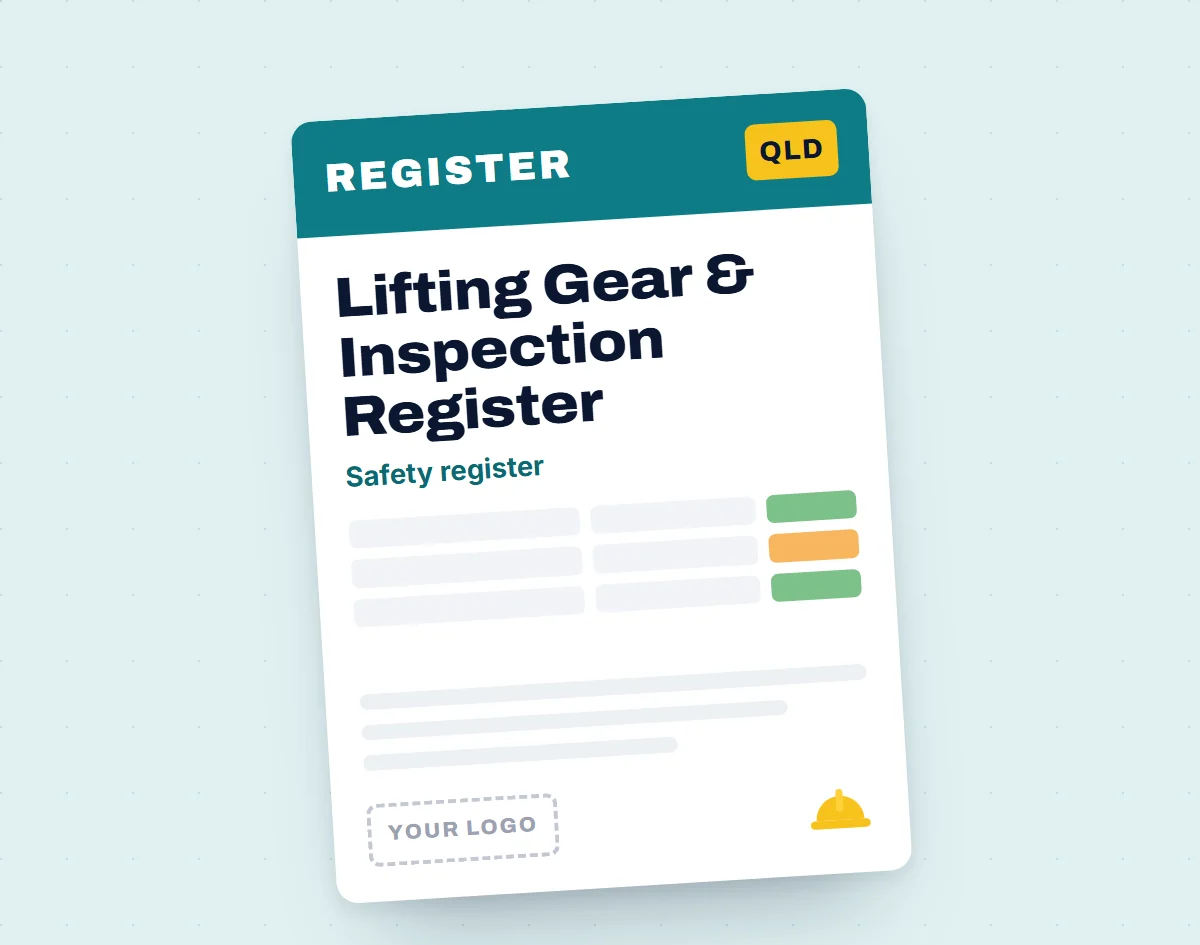 Lifting Gear & Inspection Register