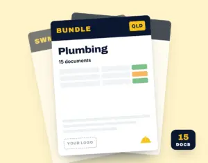 Plumbing SWMS Bundle template cover
