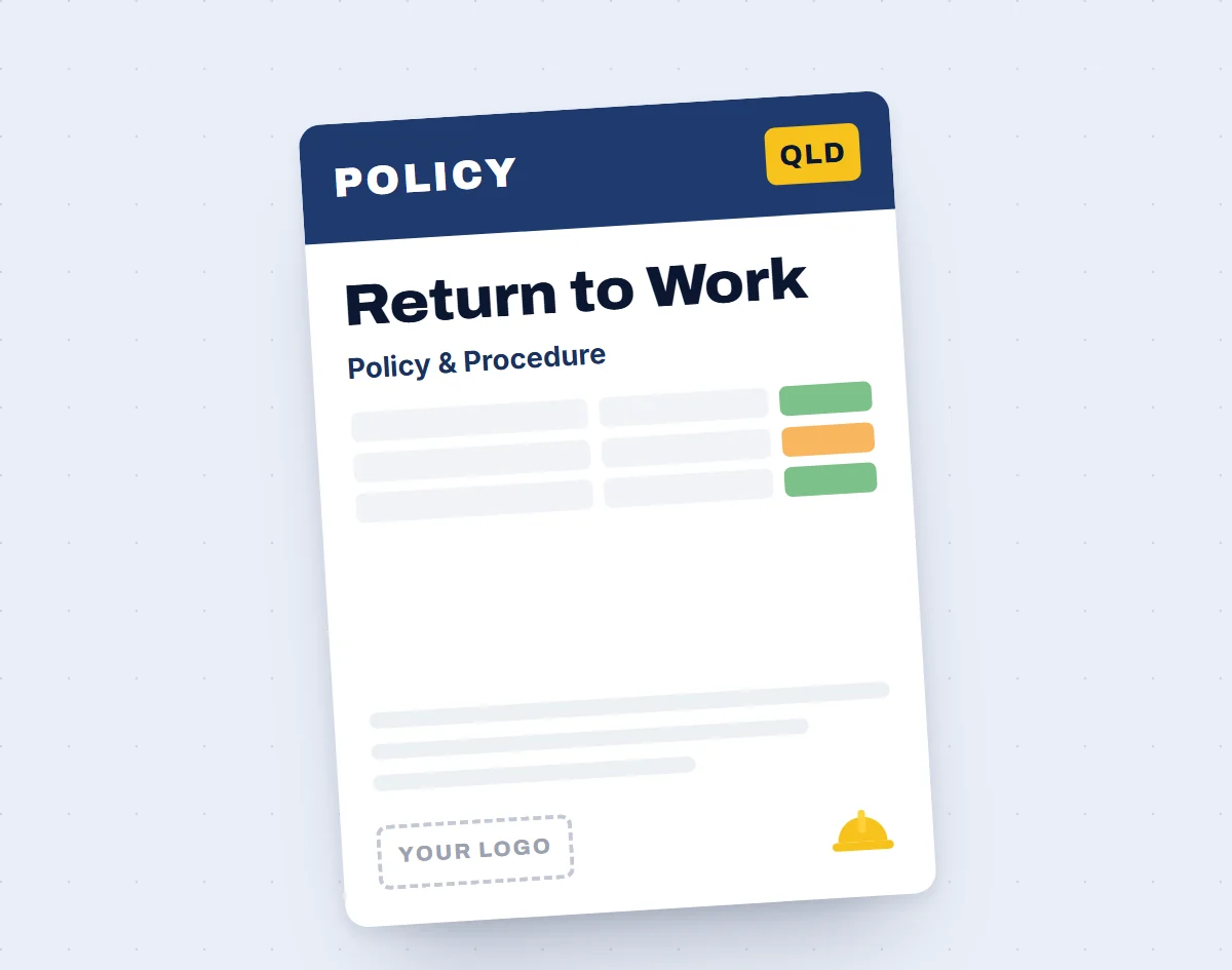 Return to Work Policy & Procedure Template
