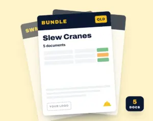 Slew Cranes SWMS Bundle template cover