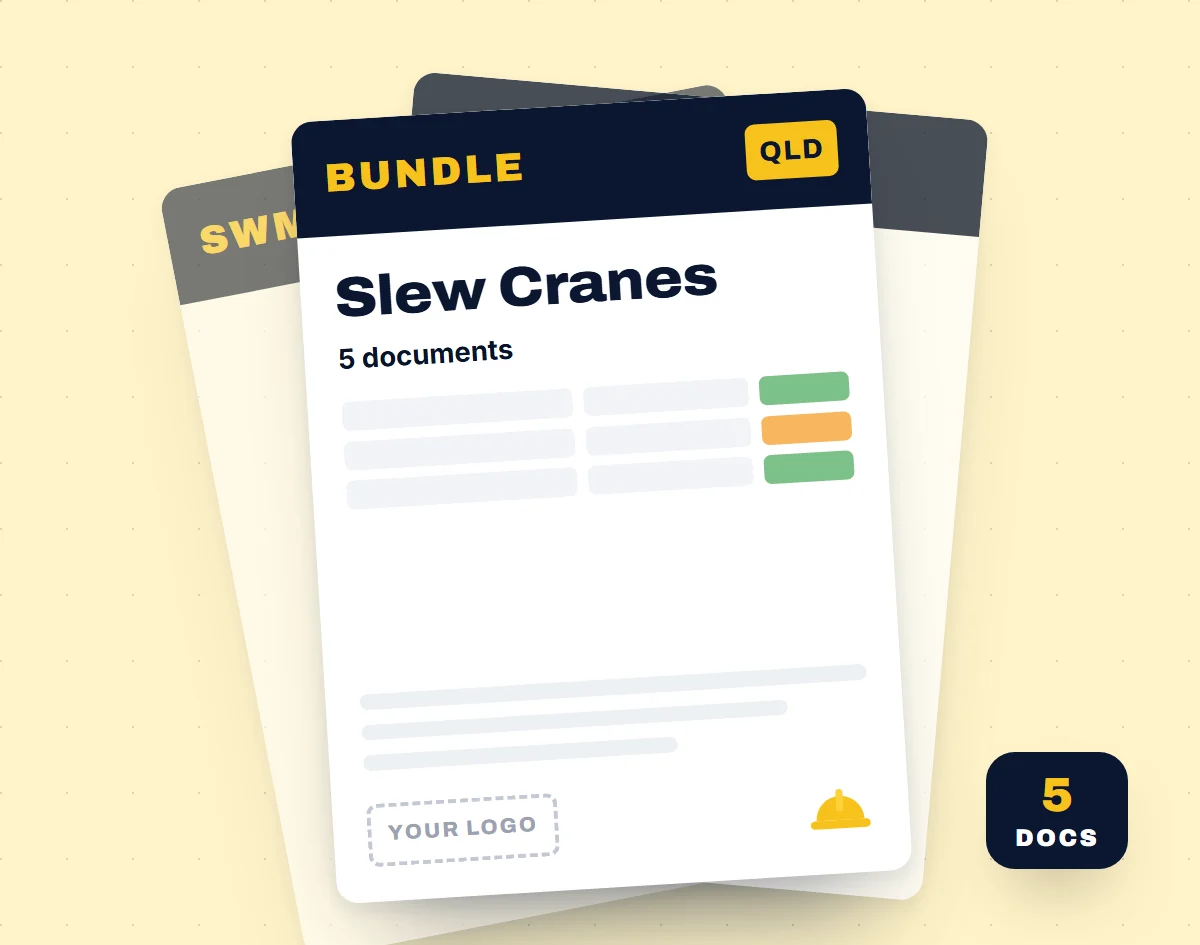 Slew Cranes SWMS Bundle