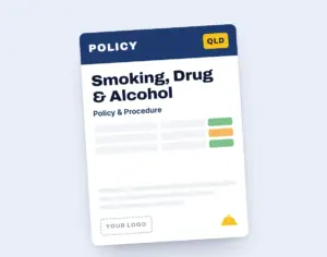 Smoking, Drug & Alcohol Policy Template template cover