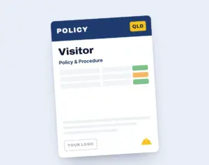 Visitor Policy Template template cover