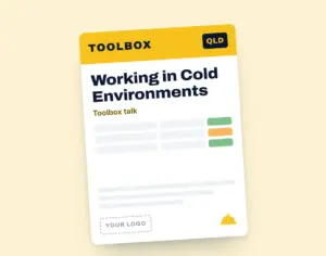 Working in Cold Environments Toolbox Meeting Template template cover