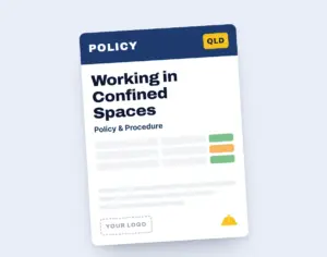 Working in Confined Spaces Policy Template template cover