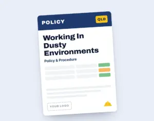 Working In Dusty Environments Policy Template template cover